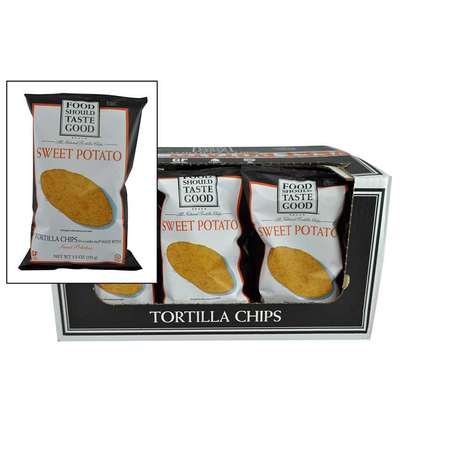 Food Should Taste Good Food Should Taste Good Sweet Potato Oval Tortilla Chips 5.5 oz., PK12 21908-81264